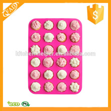 Easy to Clean 24 Cup Mini Size Silicone Muffin Baking Pan